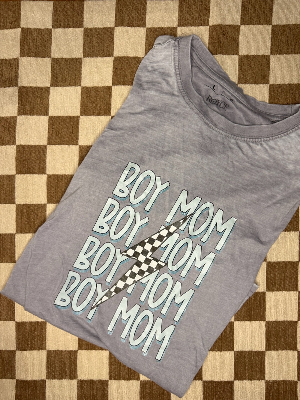 Boy Mom Graphic Tee - Light Lavender by Joyce